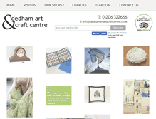 Tablet Screenshot of dedhamartandcraftcentre.co.uk